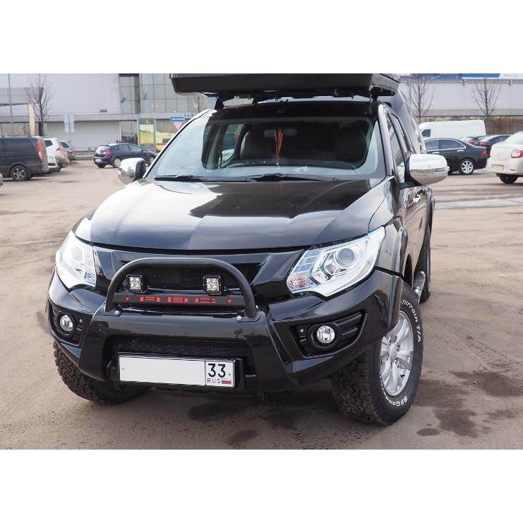 БАМПЕР АВС-ДИЗАЙН ПЕРЕДНИЙ MITSUBISHI L200 2015-11.2018 КРОМЕ К-ЦИИ INVITE (ПОД ШТАТНУЮ ОПТИКУ, ЧЕРНЫЙ) АВС-ДИЗАЙН