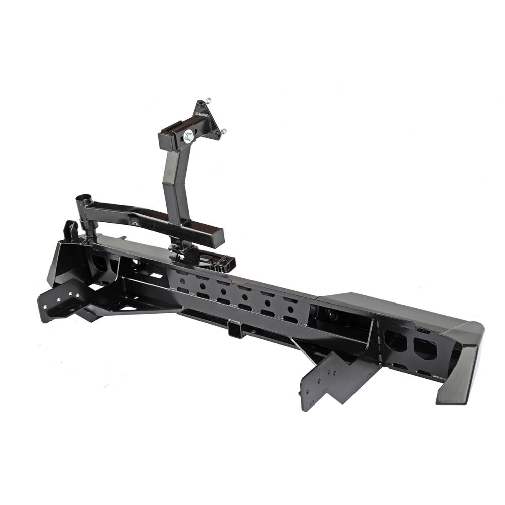 Бампер РИФ задний Mitsubishi L200 2015+ с квадратом под фаркоп, калиткой и фонарями