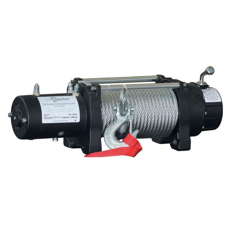 Лебедка электрическая автомобильная СТОКРАТ HD 12.5 WP, 12V, 6.8 л.с.
