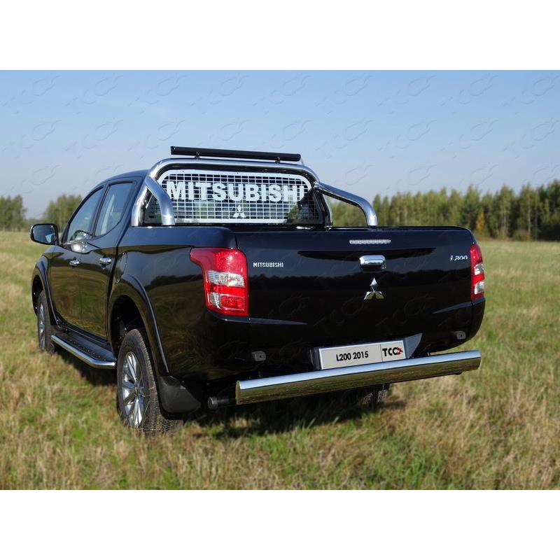 Пороги с площадкой (нерж. лист) 60,3 мм MITSUBISHI L200 2015-2019