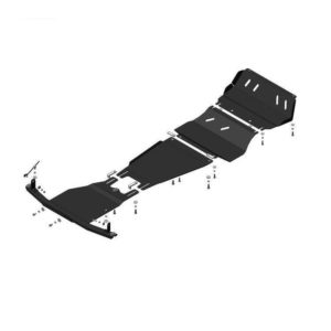 Усиленная защита днища Mitsubishi L 200 2015-2018