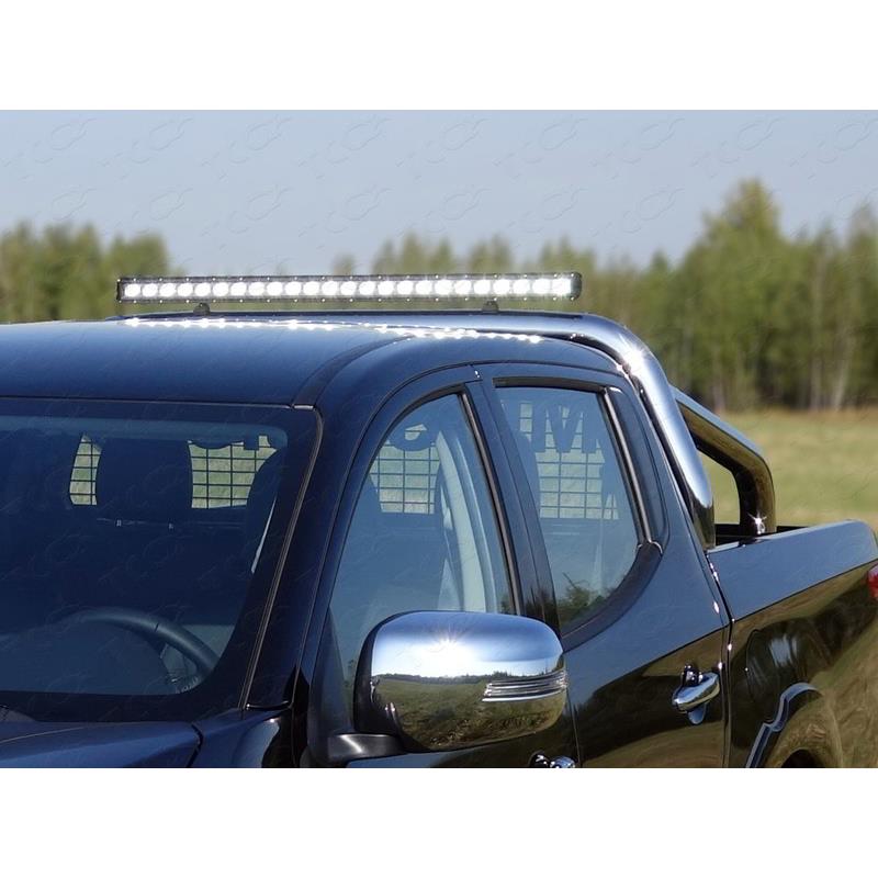 Защита кузова и заднего стекла 76,1 мм со светодиодной фарой MITSUBISHI L200 2015-2019